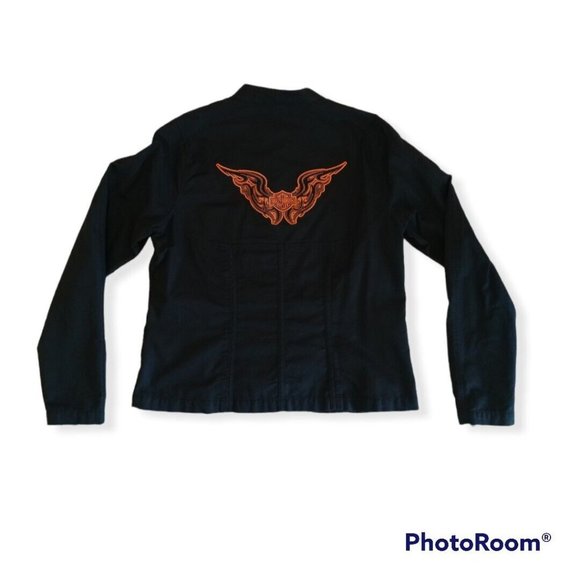 Women's Large L Harley-Davidson Cotton Jacket 97550-10VW NO LINER - Picture 1 of 8